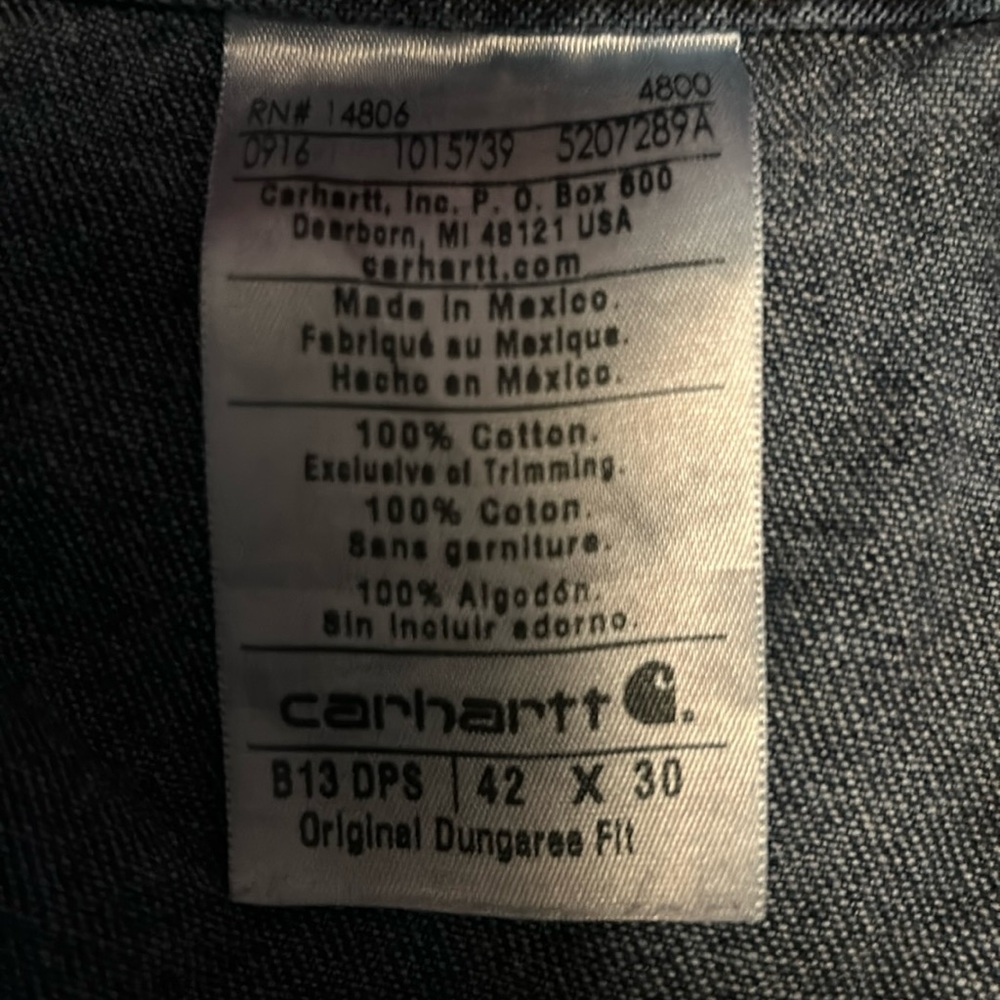 Men’s Original fit dungaree